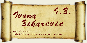 Ivona Bikarević vizit kartica